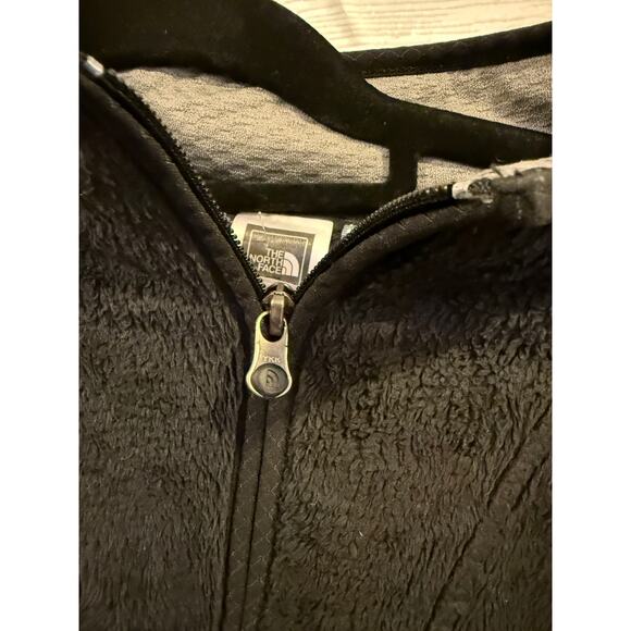 North Face SZ XL black quarter-zip fleece pullover with a kangaroo pocket - Picture 4 of 5